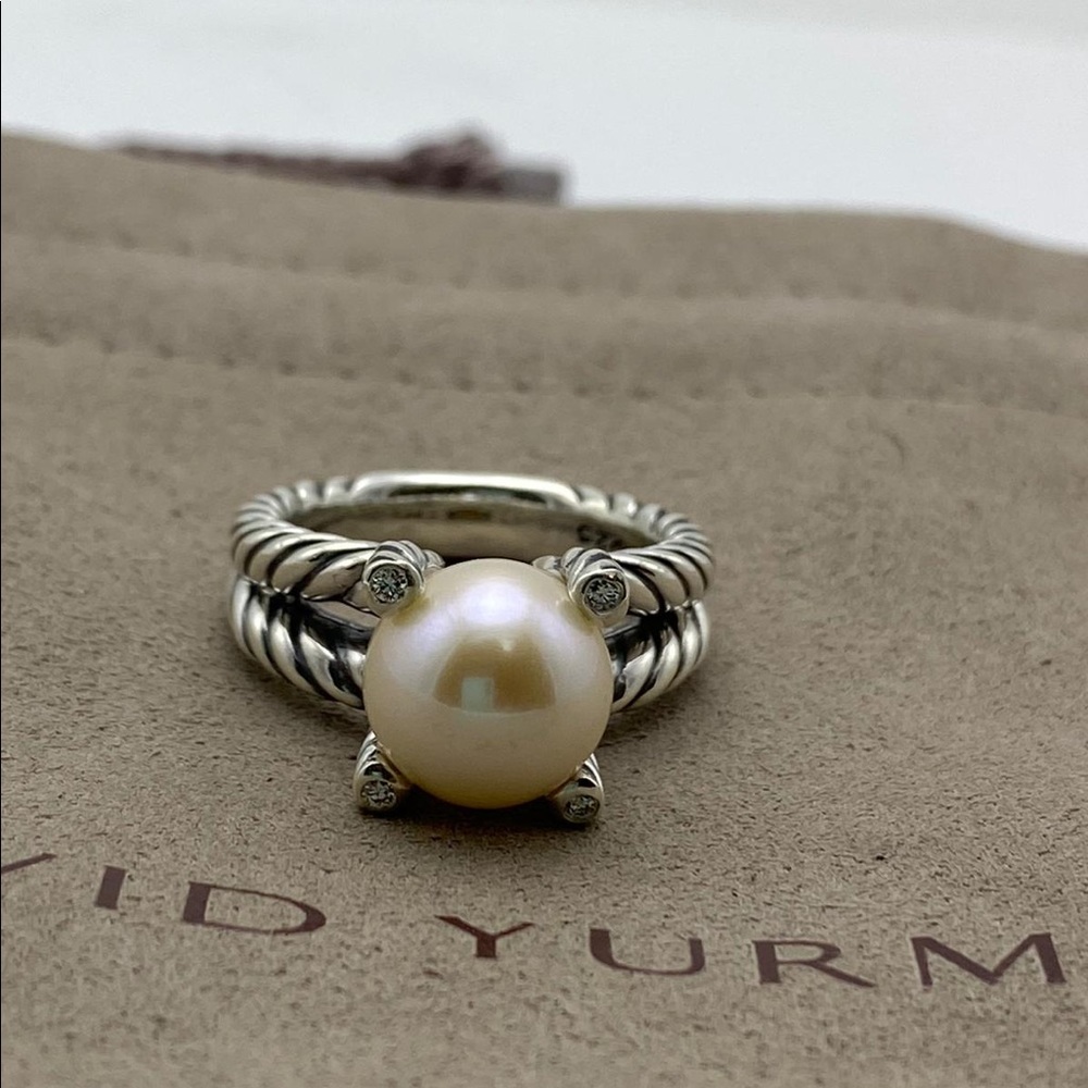 DAVID YURMAN Cultured Freshwater Pearl & Diamonds - Picture 3 of 7